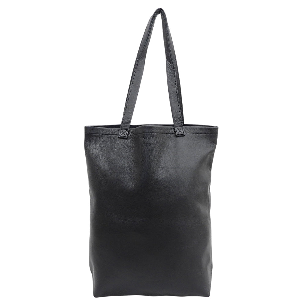 Hender Scheme エンダースキーマ 美品 レザー ロゴ刻印 COW BAG M カウバッグM トートバッグ レディース ブラック トートバッグ