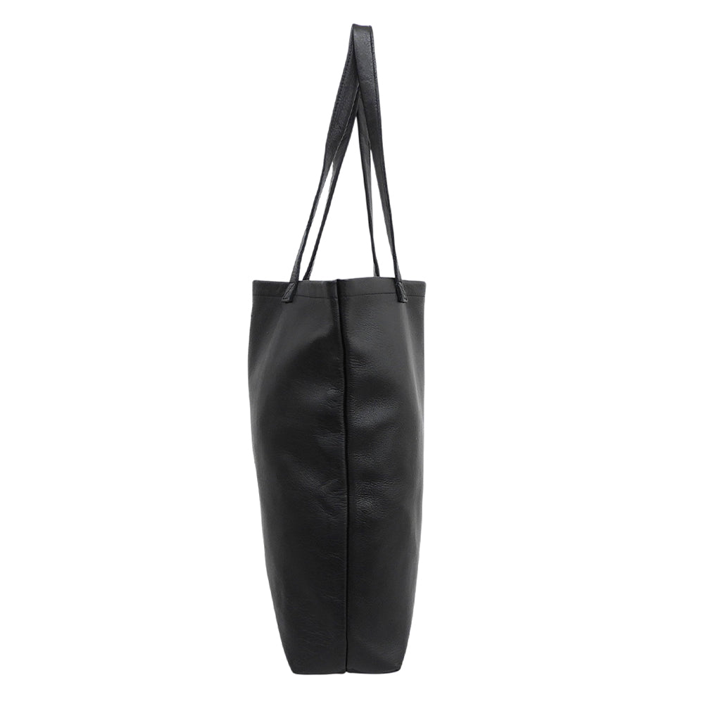 Hender Scheme エンダースキーマ 美品 レザー ロゴ刻印 COW BAG M カウバッグM トートバッグ レディース ブラック トートバッグ