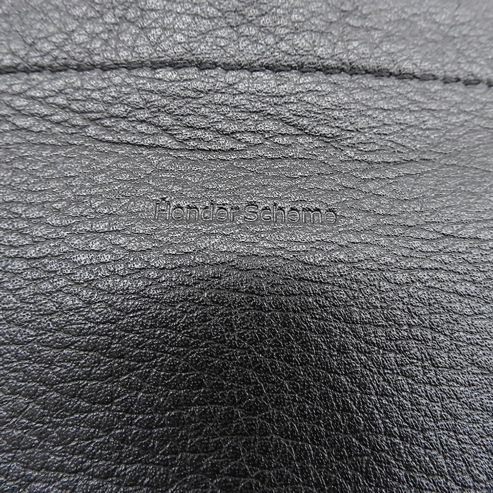 Hender Scheme エンダースキーマ 美品 レザー ロゴ刻印 COW BAG M カウバッグM トートバッグ レディース ブラック トートバッグ