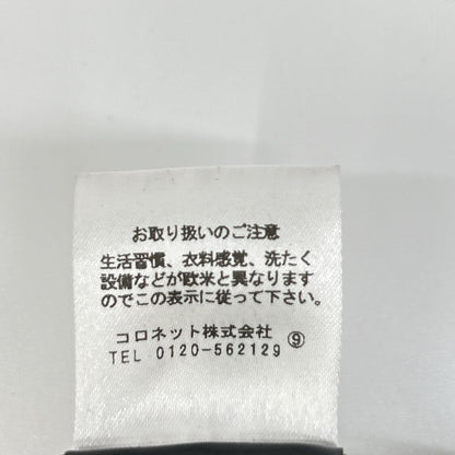 ERMANNO SCERVINO エルマノシェルビーノ D286D340DEQ ホワイト×ブラック リネン混 フロントリボン ツイードミディアムコート コート