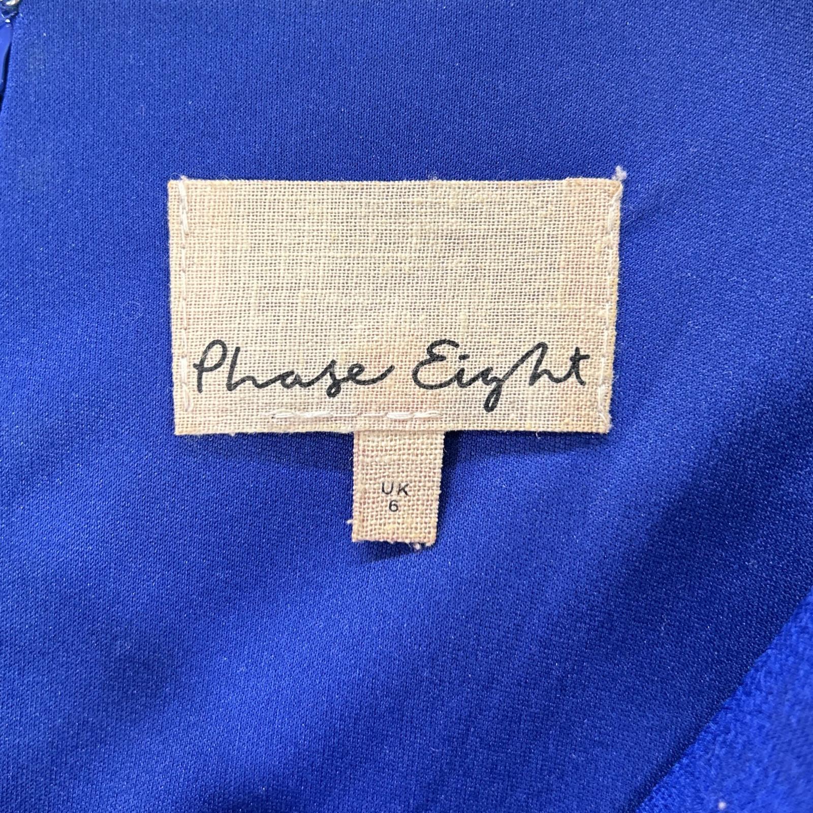 Phase Eight フェイズエイト ブルー ポリエステル オフショルダードレスワンピース ワンピース