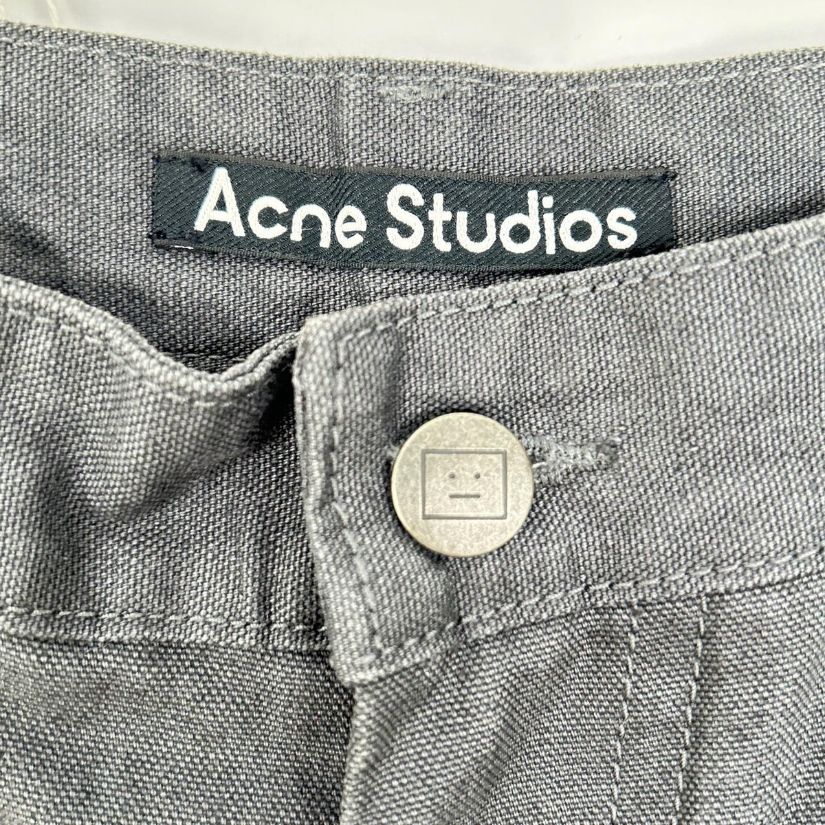 ACNE STUDIOS アクネ ストゥディオズ FA-UX-TROU000118 グレー ダブルニーデニムパンツ ボトムス