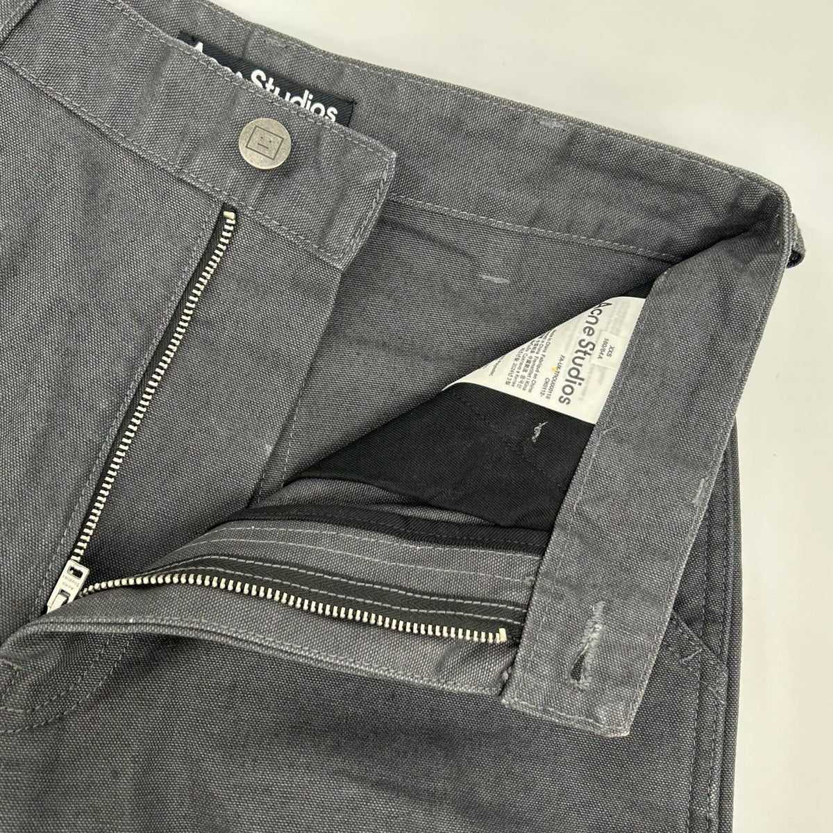 ACNE STUDIOS アクネ ストゥディオズ FA-UX-TROU000118 グレー ダブルニーデニムパンツ ボトムス