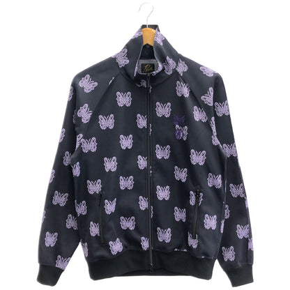 needles ニードルズ 【×Kae Tanaka】QV424 25SS パープル H.D.Track jacket - Poly Jacquard パピヨン 総柄トラックジャケット ジャケット