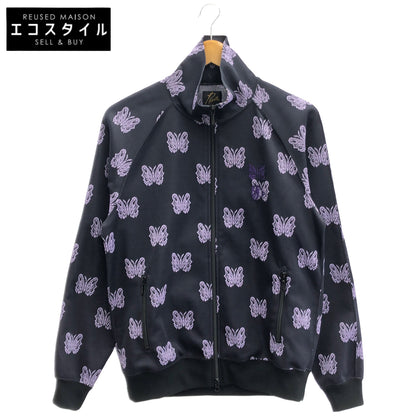 needles ニードルズ 【×Kae Tanaka】QV424 25SS パープル H.D.Track jacket - Poly Jacquard パピヨン 総柄トラックジャケット ジャケット