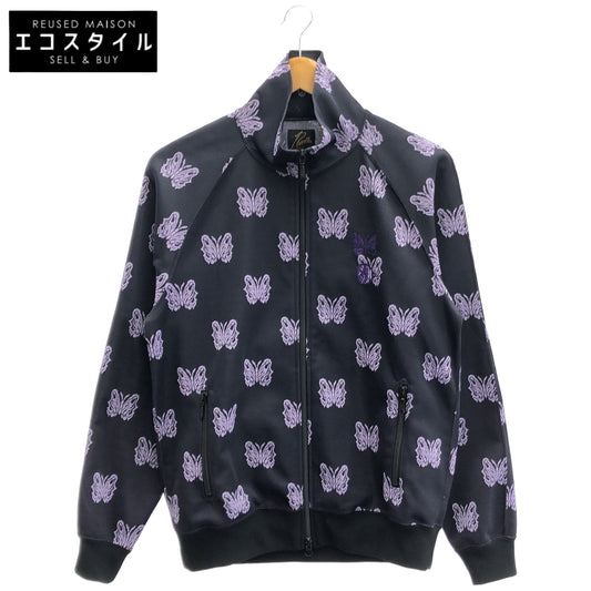 needles ニードルズ 【×Kae Tanaka】QV424 25SS パープル H.D.Track jacket - Poly Jacquard パピヨン 総柄トラックジャケット ジャケット