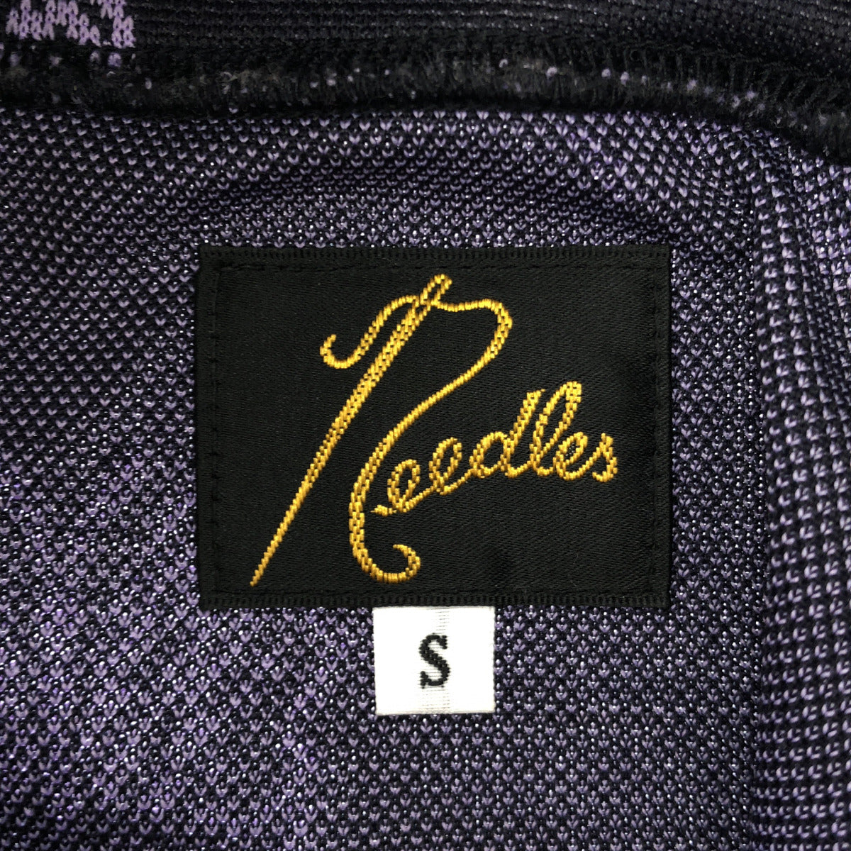 needles ニードルズ 【×Kae Tanaka】QV424 25SS パープル H.D.Track jacket - Poly Jacquard パピヨン 総柄トラックジャケット ジャケット