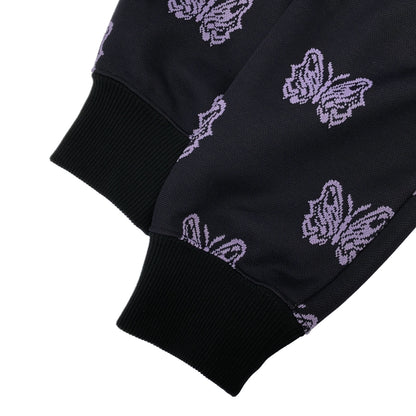 needles ニードルズ 【×Kae Tanaka】QV424 25SS パープル H.D.Track jacket - Poly Jacquard パピヨン 総柄トラックジャケット ジャケット