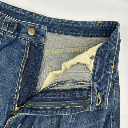 needles ニードルズ QV159 インディゴ H.D. Buggy Pant - Jean / 12oz Denim ヒザデルバギーデニムパンツ ボトムス