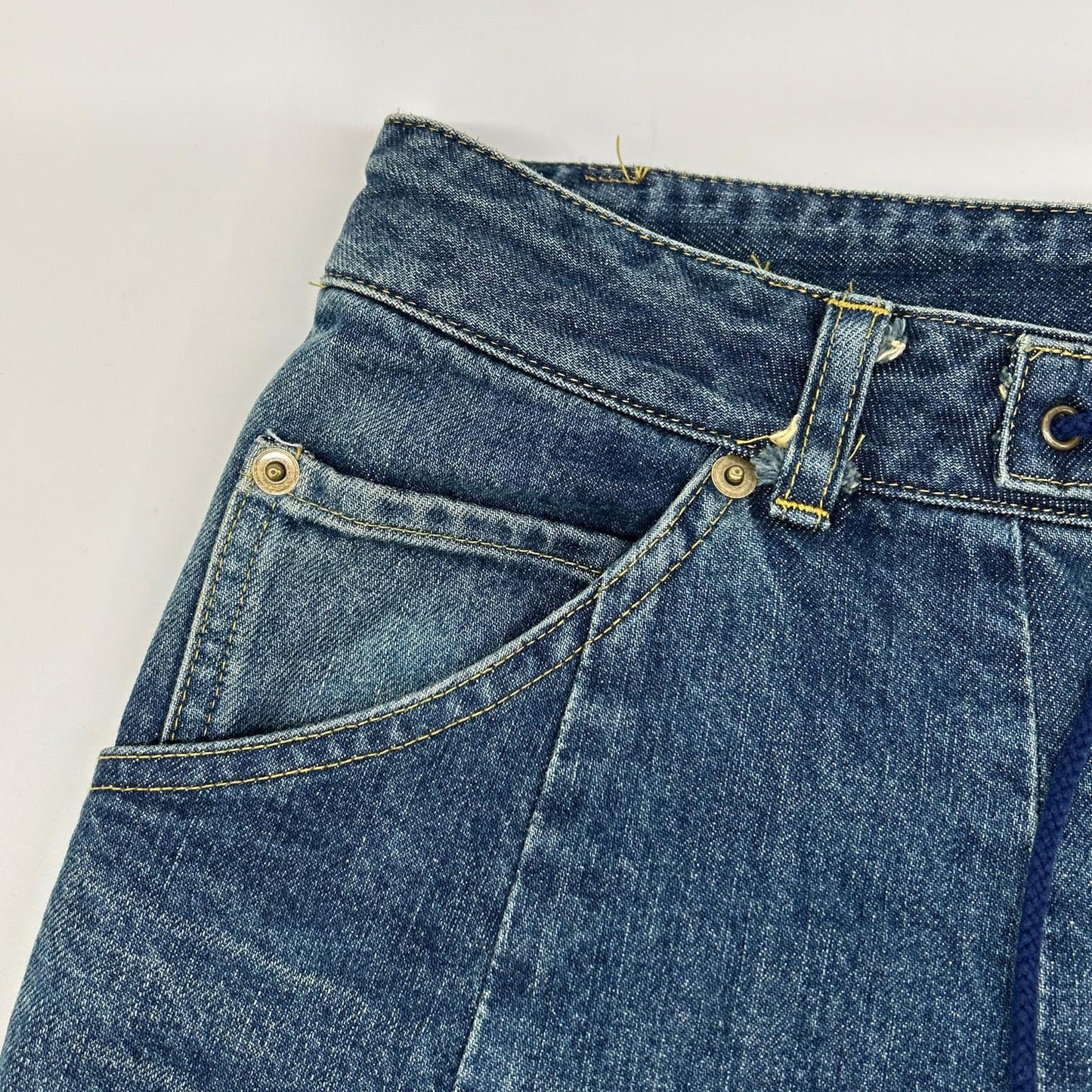 needles ニードルズ QV159 インディゴ H.D. Buggy Pant - Jean / 12oz Denim ヒザデルバギーデニムパンツ ボトムス