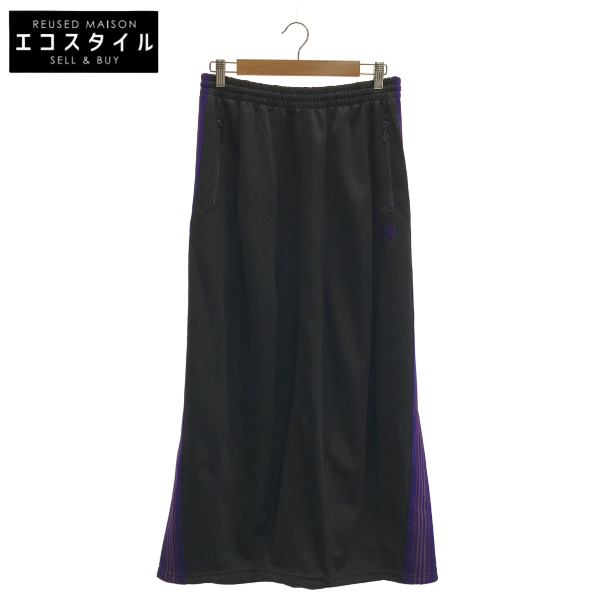 needles ニードルズ 【×BEAMS BOY】RW1555 ブラック H.D.Track Skirt ヒザデルトラックスカート ボトムス