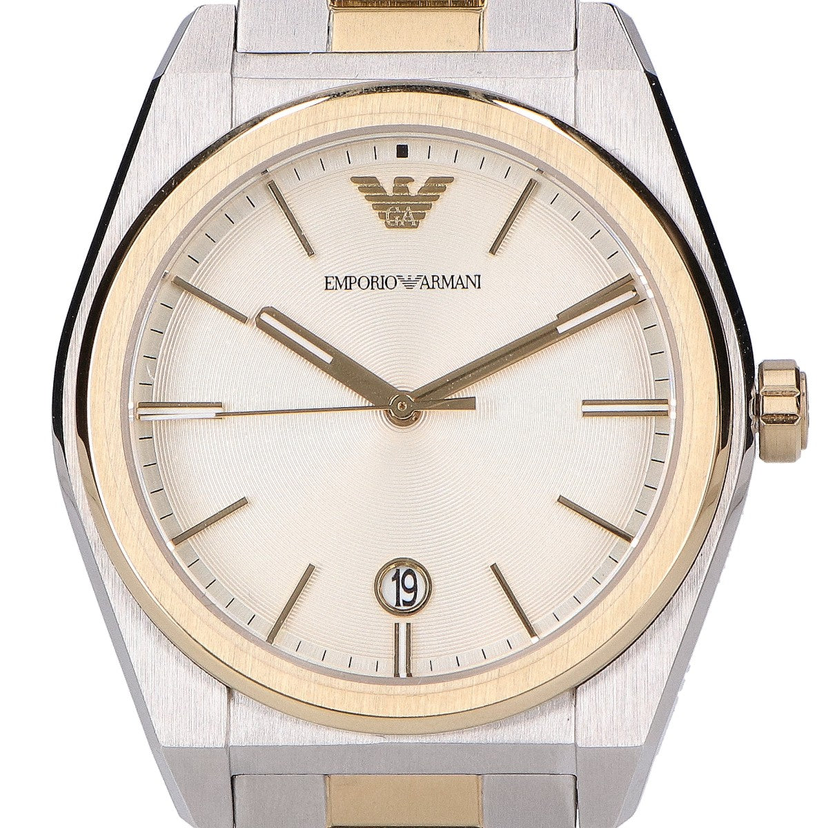 EMPORIOARMANI エンポリオアルマーニ 【美品】AR11716 FEDERICO 3針デイト クオーツ 腕時計