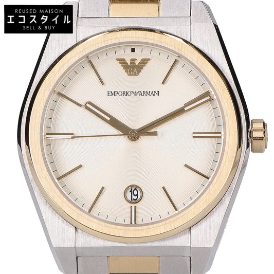 EMPORIOARMANI エンポリオアルマーニ 【美品】AR11716 FEDERICO 3針デイト クオーツ 腕時計
