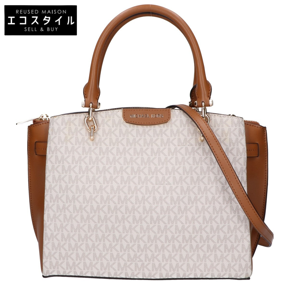MICHAEL KORS マイケルコース 【美品】30F9GV8S3B ROCHELLE ラージ 2WAY サッチェルバッグ ハンドバッグ
