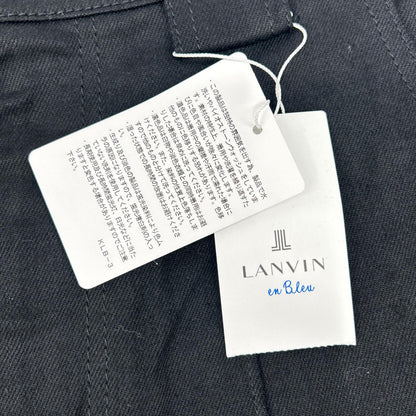 LANVIN en Bleu ランバンオンブルー ブラック フロントシームデニムフレアパンツ ボトムス