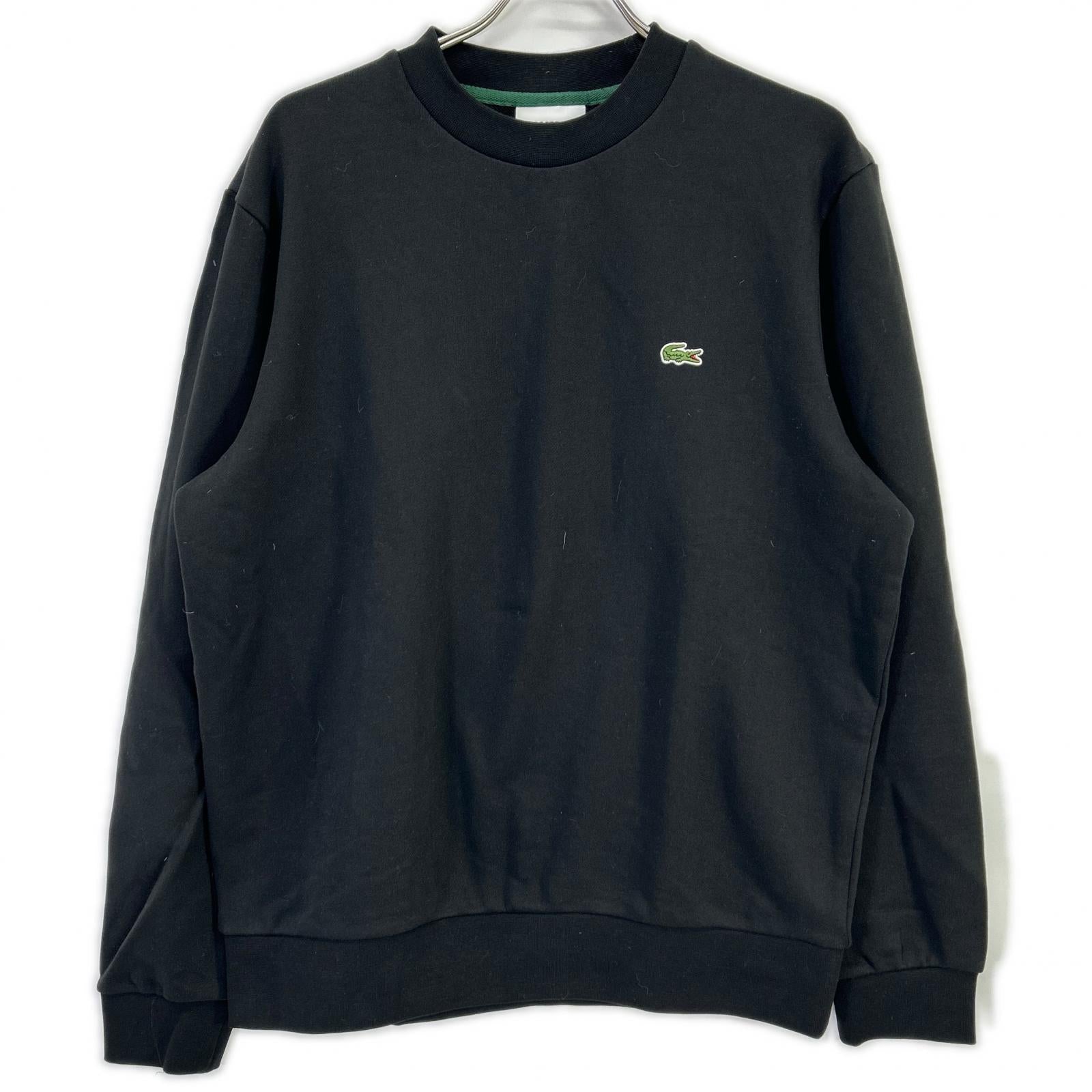 Lacoste ラコステ SH9801 ブラック エッセンシャルクルーネックスウェット トップス
