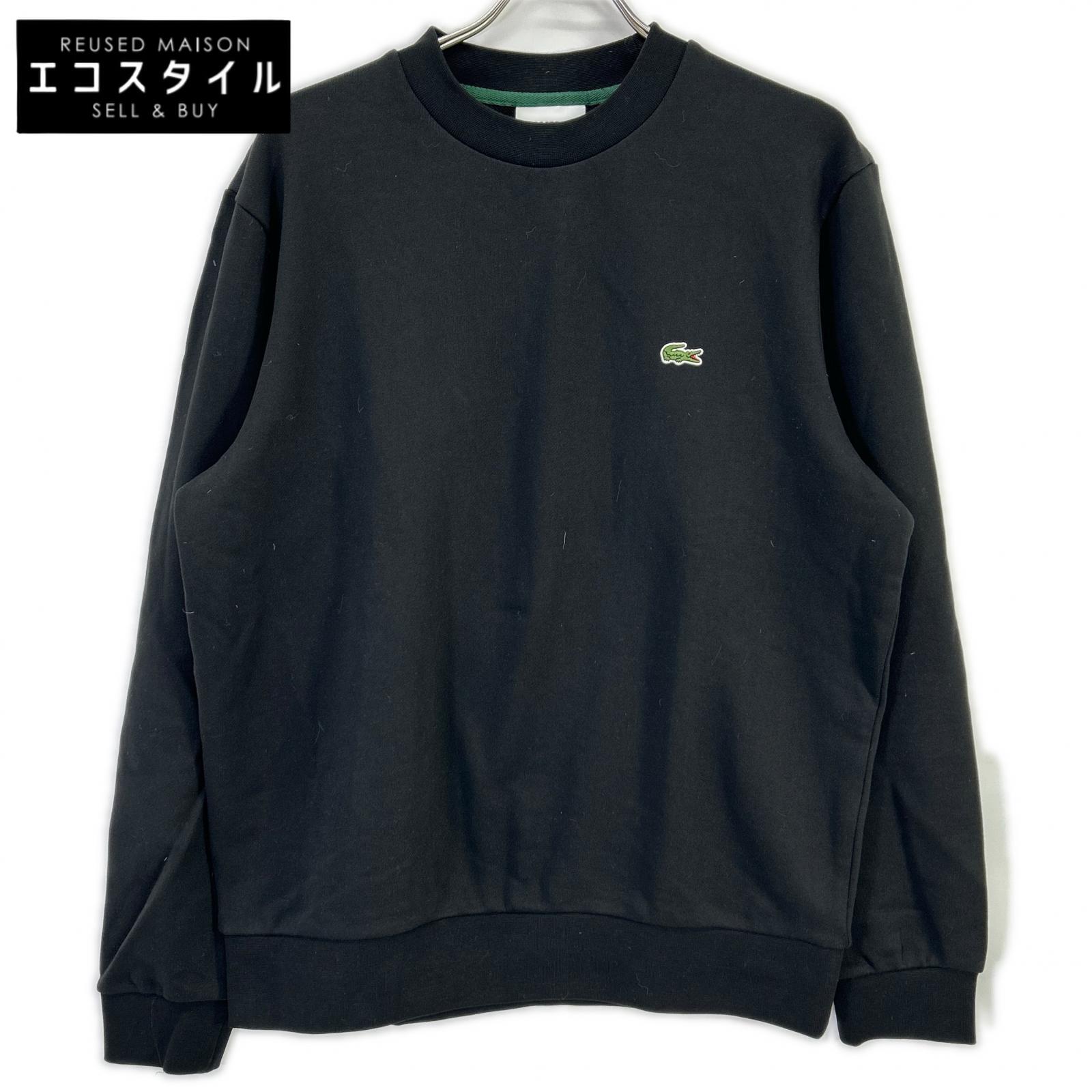 Lacoste ラコステ SH9801 ブラック エッセンシャルクルーネックスウェット トップス
