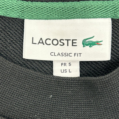 Lacoste ラコステ SH9801 ブラック エッセンシャルクルーネックスウェット トップス