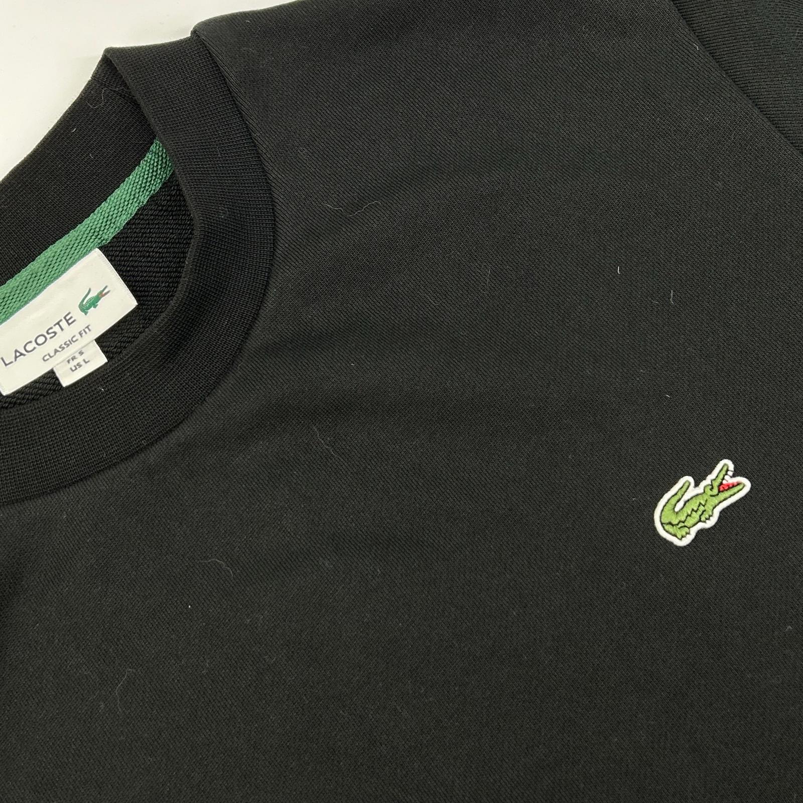 Lacoste ラコステ SH9801 ブラック エッセンシャルクルーネックスウェット トップス
