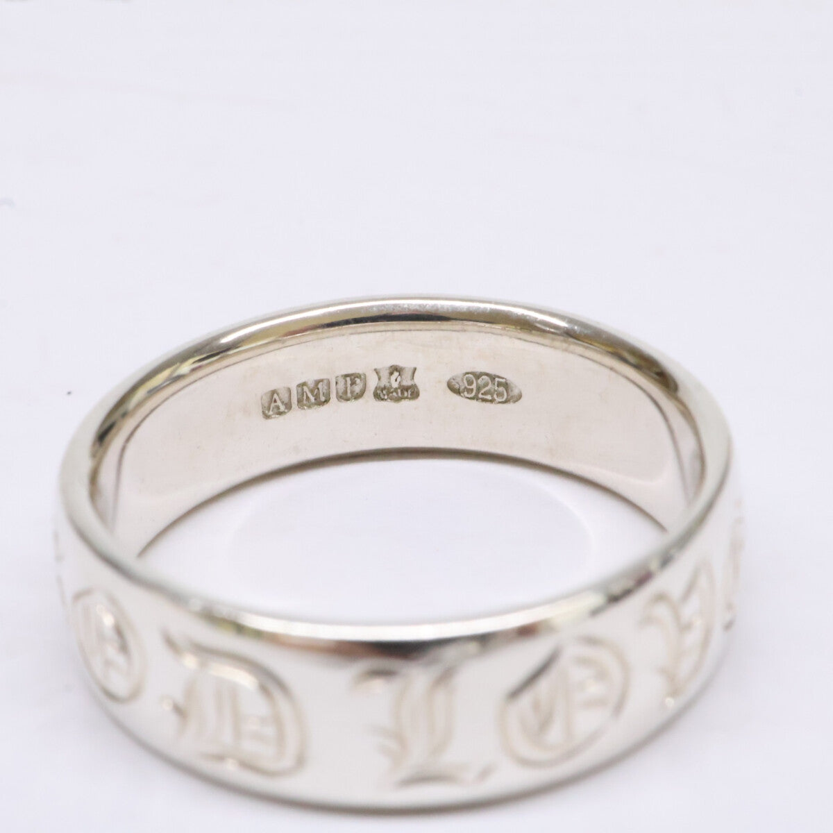 amp japan アンプジャパン 925 GOD LOVE Hand Engraving RG lettering ring ring