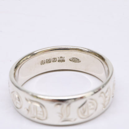 amp japan アンプジャパン 925 GOD LOVE Hand Engraving RG lettering ring ring