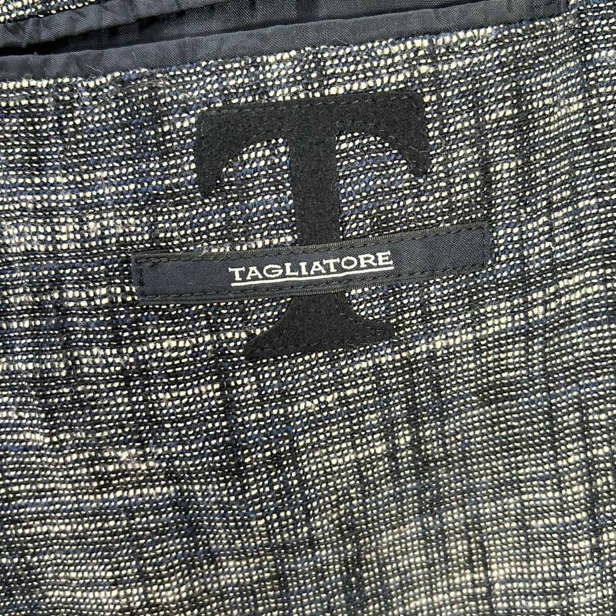 TAGLIATORE タリアトーレ 1SMC26K グレー ピークドラペル コットン ツイードシングルジャケット ジャケット