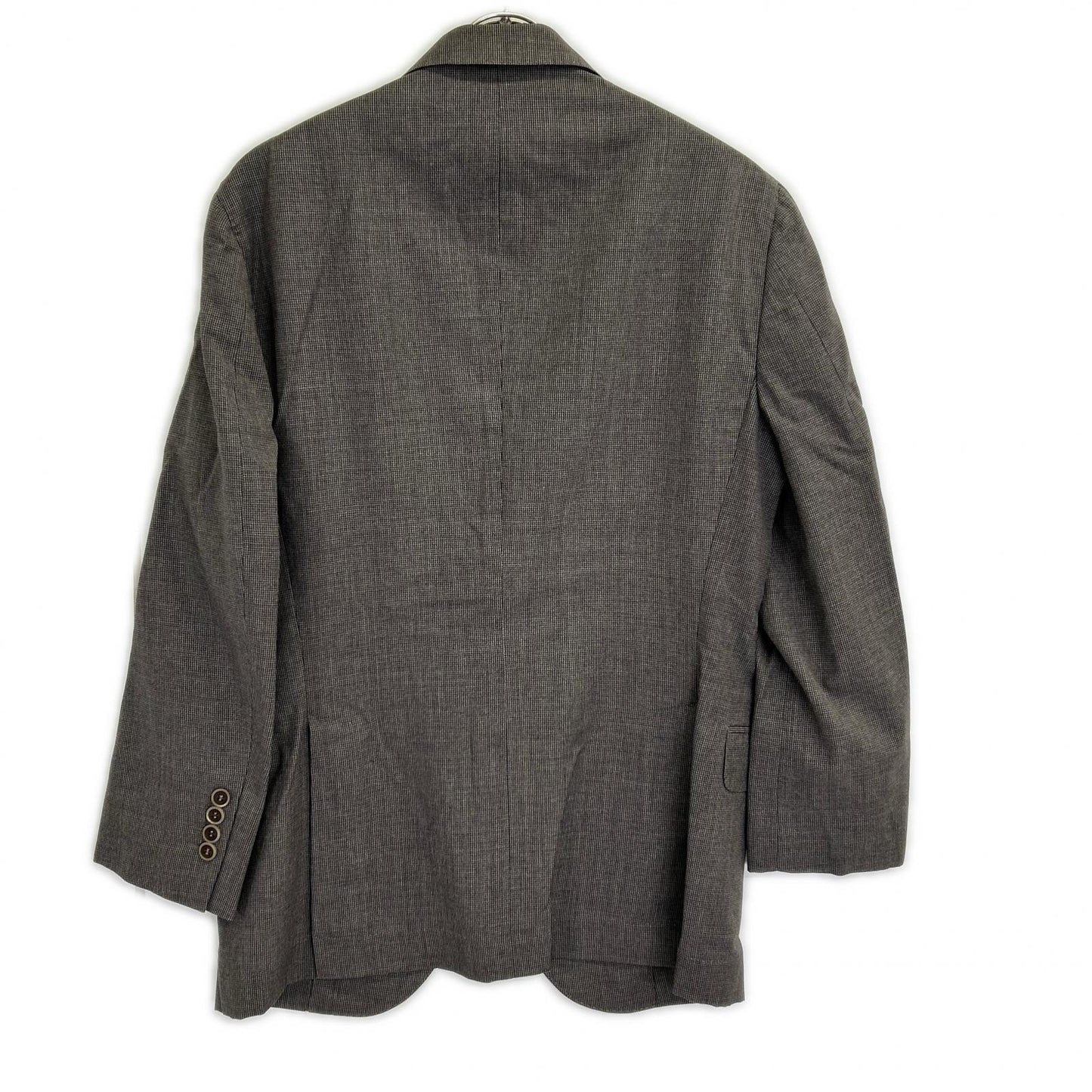 BRUNELLO CUCINELLI ブルネロクチネリ TE92210 グレー ウール ハウンドトゥース 段返り 3Bテーラードジャケット ジャケット