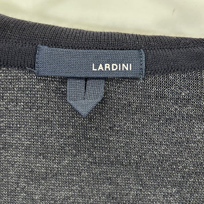 LARDINI JWLJM56J Black 100% wool solid Milano-rib knit jacket with boutonnière Jacket