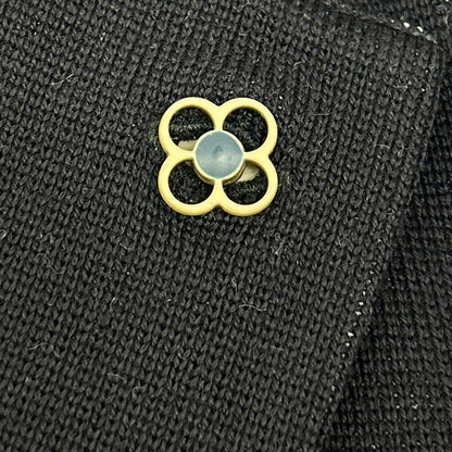LARDINI JWLJM56J Black 100% wool solid Milano-rib knit jacket with boutonnière Jacket