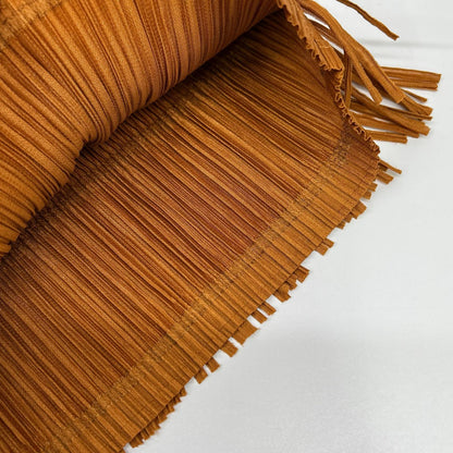 【SALE】 PLEATS PLEASE プリーツプリーズ PP91-JH092 オレンジ フリンジノースリーブワンピース ワンピース