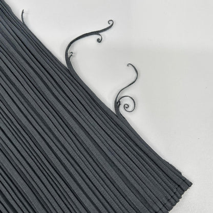 PLEATS PLEASE PP31-JG207 Gray Raw-Edge Design Long Skirt