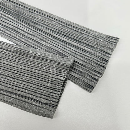 PLEATS PLEASE プリーツプリーズ PP41-JK103 グレー Vネックカットソー ブラウス トップス