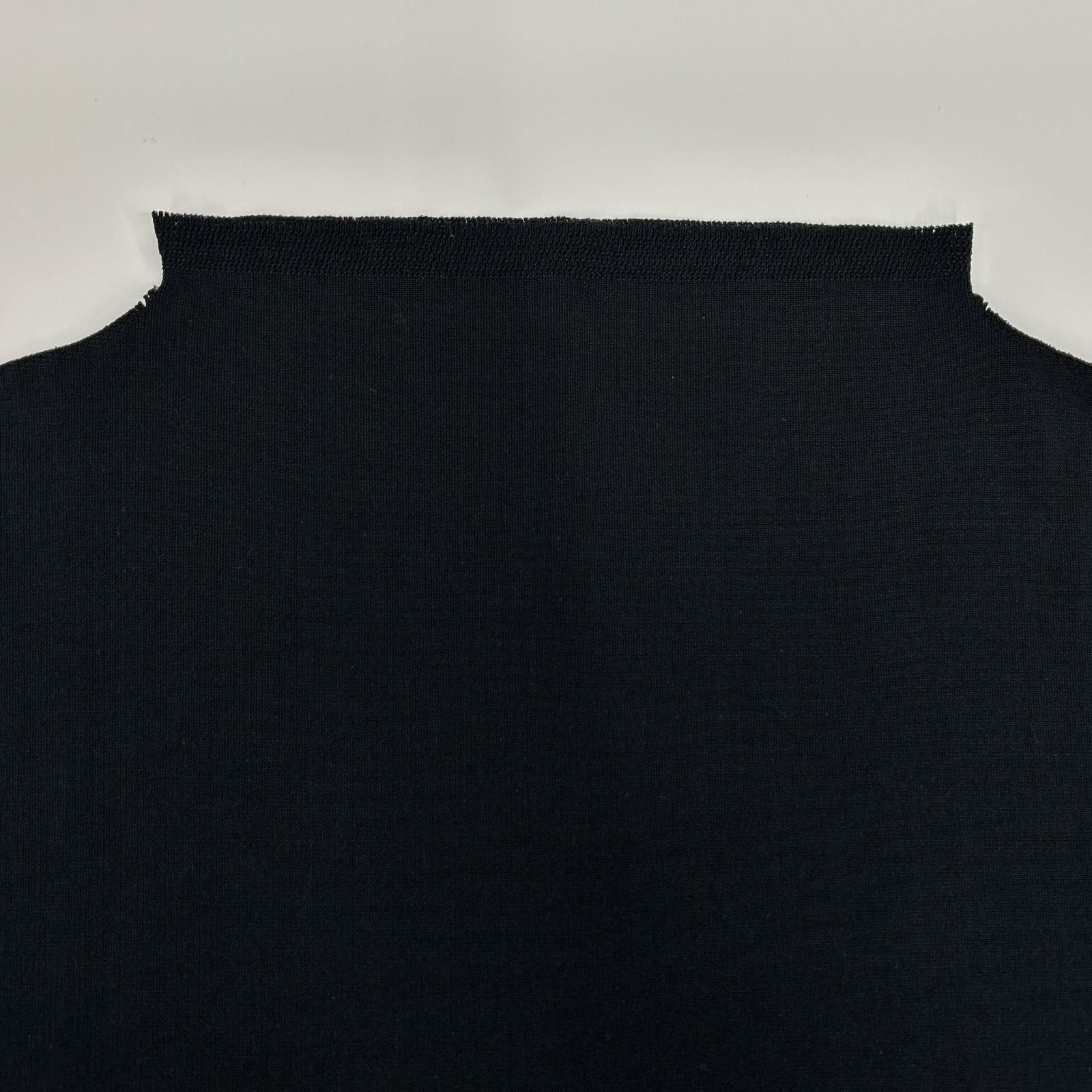 PLEATS PLEASE プリーツプリーズ PP32-ZP922 ブラック モックネックストレッチ半袖ニット トップス