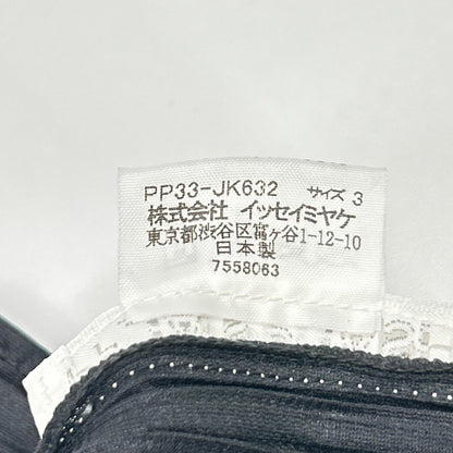 PLEATS PLEASE プリーツプリーズ PP33-JK632 ブラック 魚 フィッシュプリントモックネックノースリーブトップス トップス