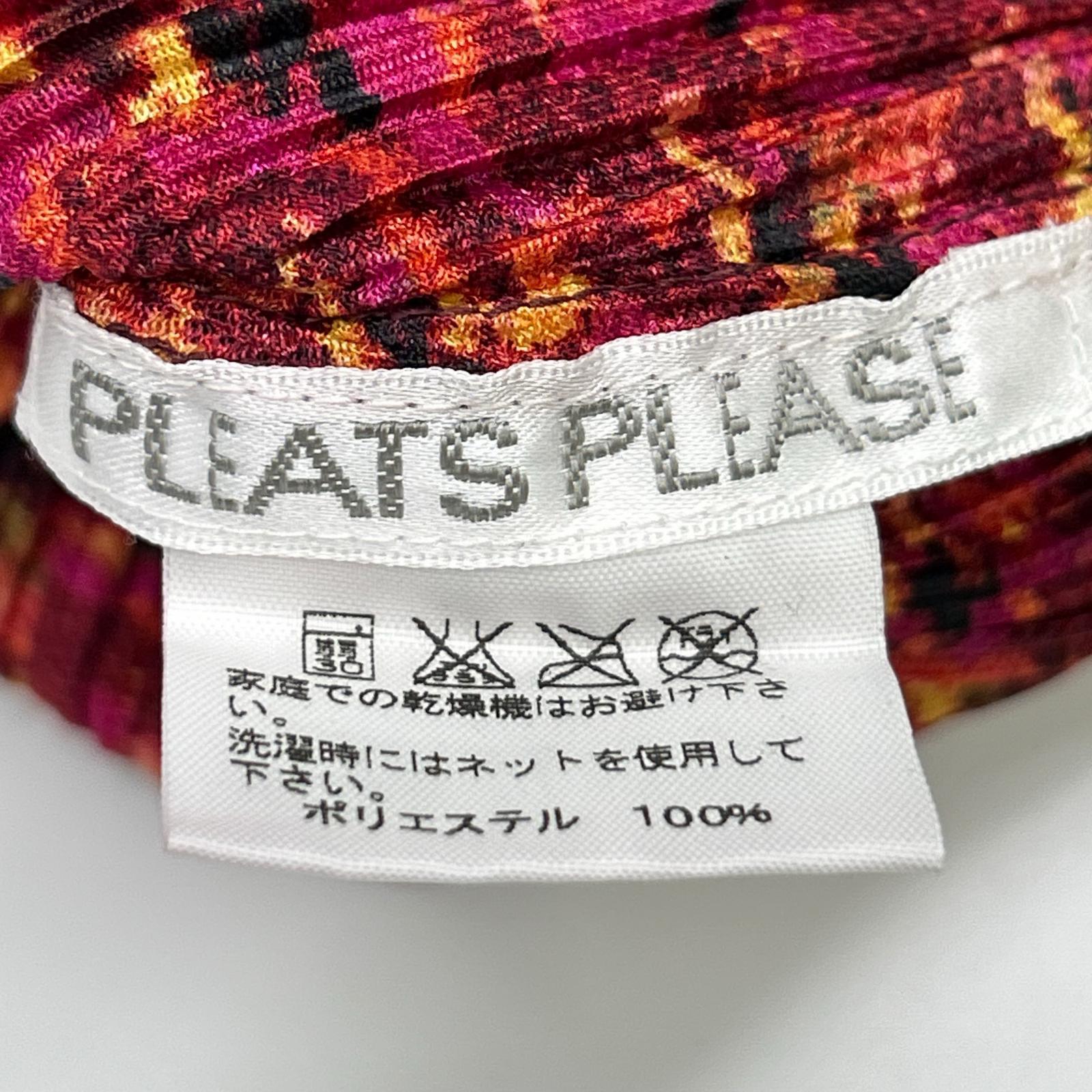 PLEATS PLEASE プリーツプリーズ PP43-JK895 ピンク 総柄モックネック長袖カットソー トップス
