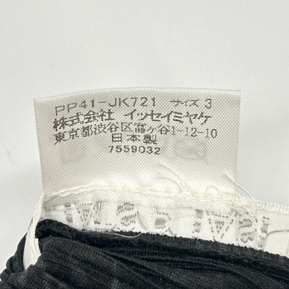PLEATS PLEASE プリーツプリーズ PP41-JK721 ブラック チャイニーズ柄モックネックノースリーブトップス トップス