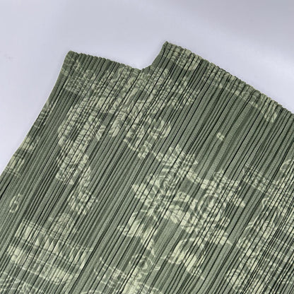 PLEATS PLEASE プリーツプリーズ PP41-JK721 グリーン チャイニーズ柄モックネックノースリーブトップス トップス