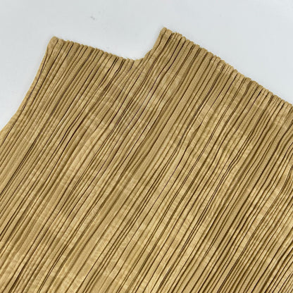 PLEATS PLEASE プリーツプリーズ PP41-JK721 ベージュ チャイニーズ柄モックネックノースリーブトップス トップス
