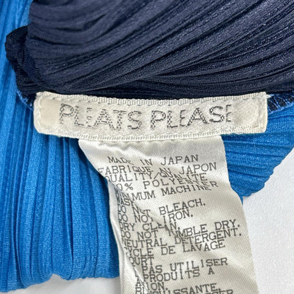 PLEATS PLEASE プリーツプリーズ PP83-JK928 ライトブルー ラインデザインノースリーブトップス トップス