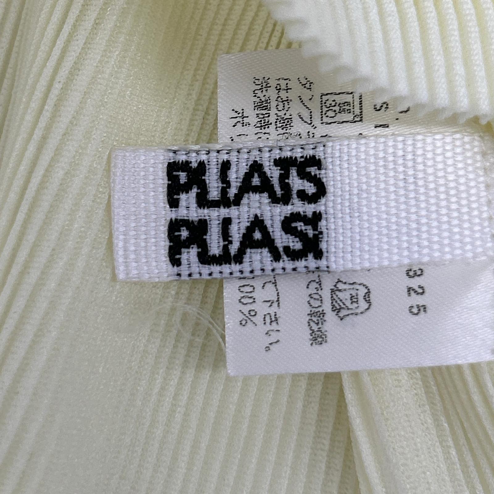 PLEATS PLEASE プリーツプリーズ PP31-FK325 イエロー モックネックショートスリーブシャツブラウス トップス