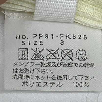 PLEATS PLEASE プリーツプリーズ PP31-FK325 イエロー モックネックショートスリーブシャツブラウス トップス
