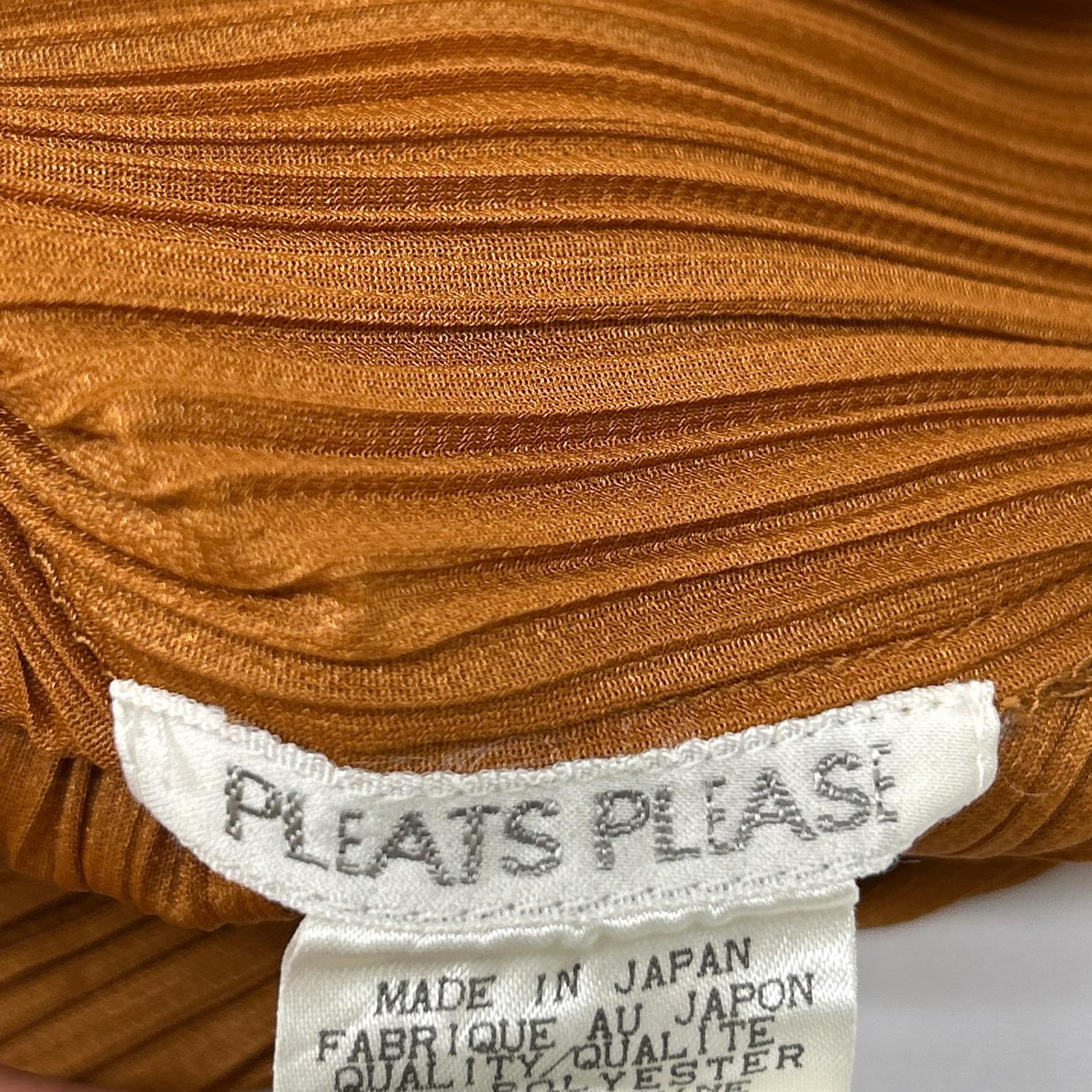 PLEATS PLEASE プリーツプリーズ PP91-JK075 オレンジ ショートスリーブシャツブラウス トップス