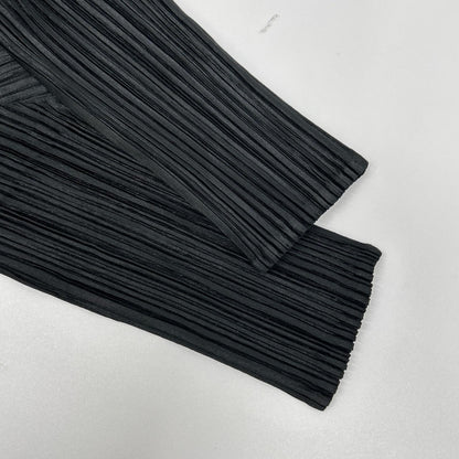 PLEATS PLEASE プリーツプリーズ PP51-JK863 ブラック 7分袖アシンメトリーカットソー トップス