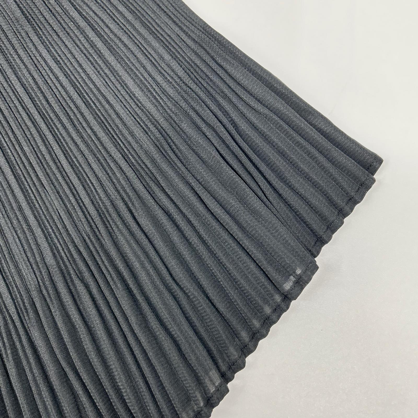 PLEATS PLEASE プリーツプリーズ PP51-JK863 ブラック 7分袖アシンメトリーカットソー トップス