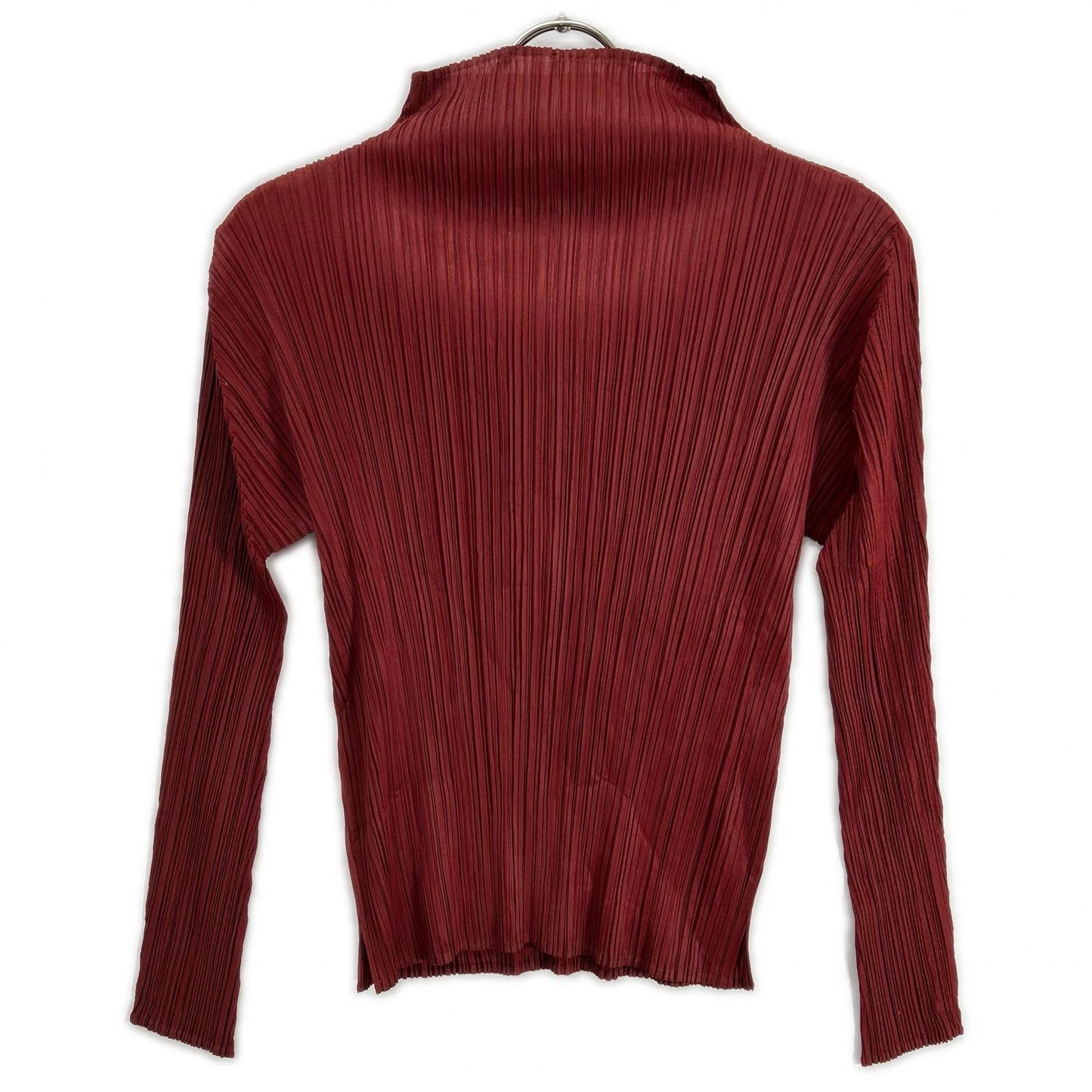 PLEATS PLEASE プリーツプリーズ PP33-JK182 レッド モックネック長袖カットソー トップス