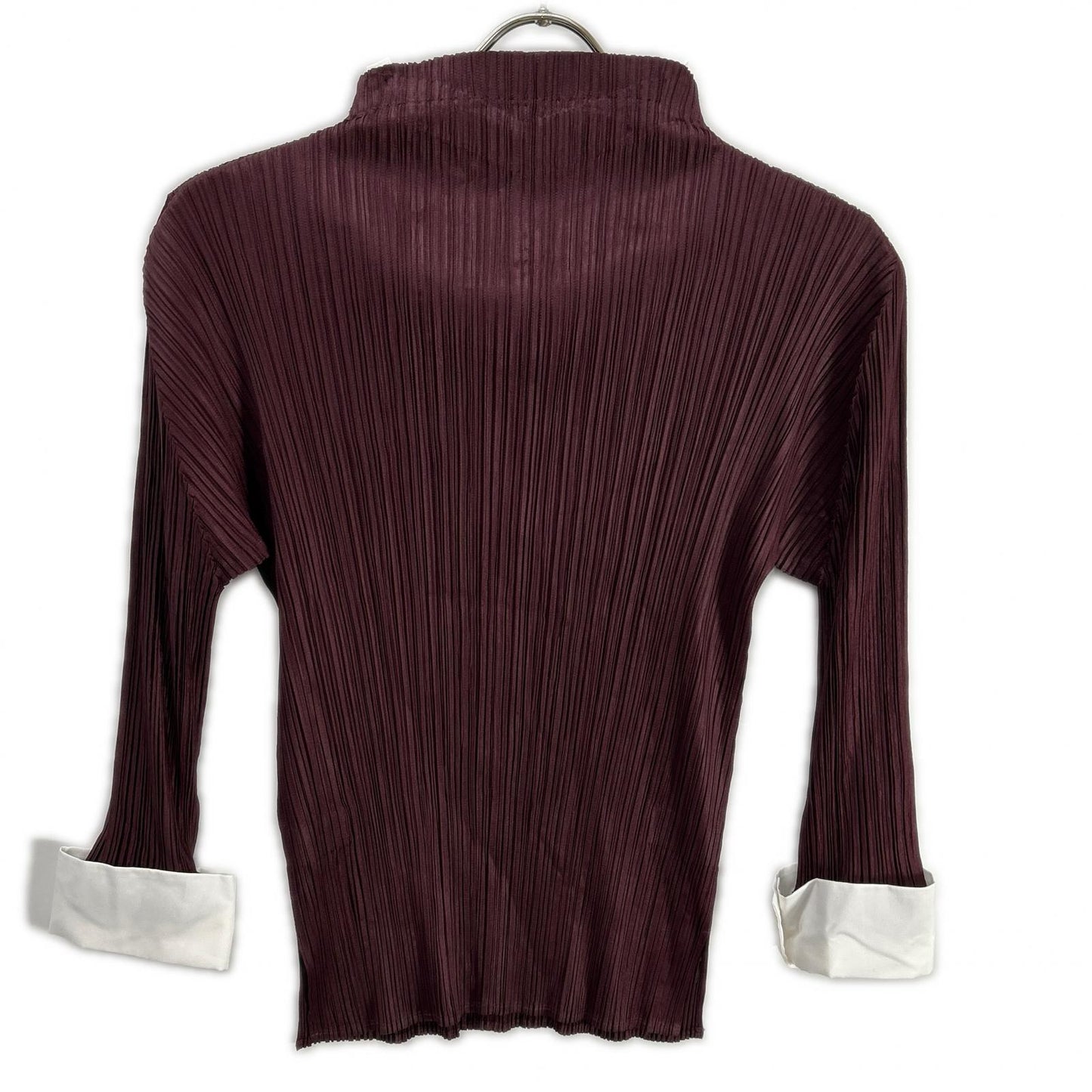 PLEATS PLEASE プリーツプリーズ PP43-JK141 レッド カラー付き長袖カットソー トップス