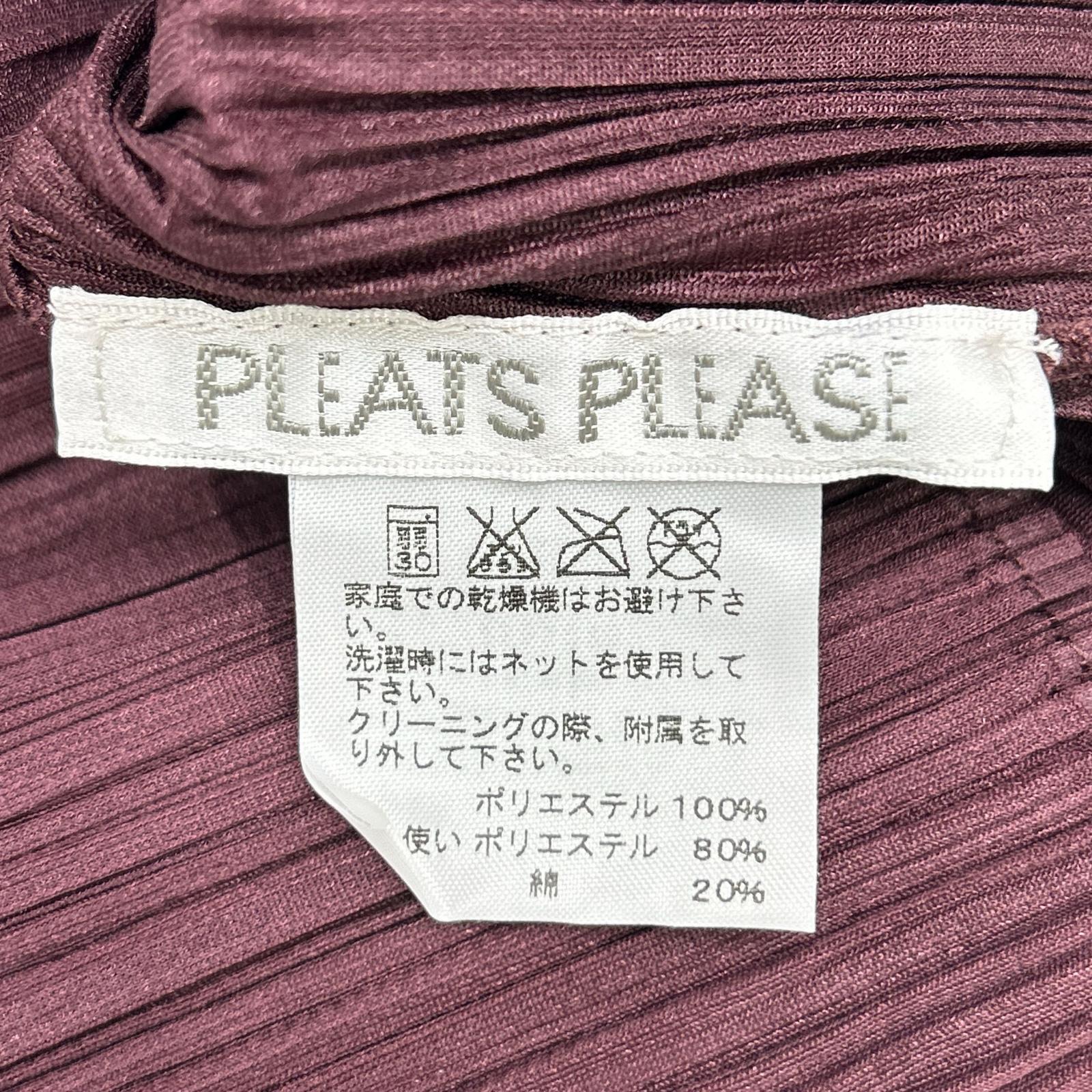 PLEATS PLEASE プリーツプリーズ PP43-JK141 レッド カラー付き長袖カットソー トップス