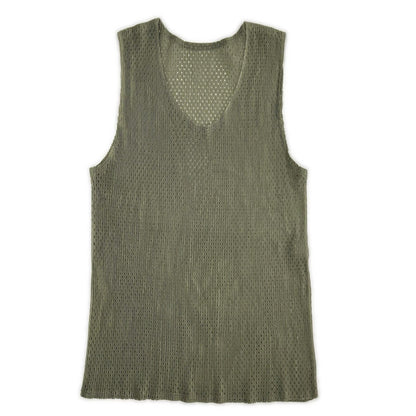 PLEATS PLEASE プリーツプリーズ PP21-FK322 グリーン パンチングノースリーブトップス トップス