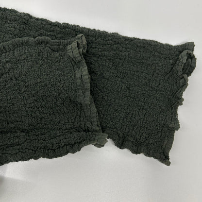 MeISSEYMIYAKE ミーイッセイミヤケ MI54FK408 khaki shrunk-finish two-pocket cardigan tops