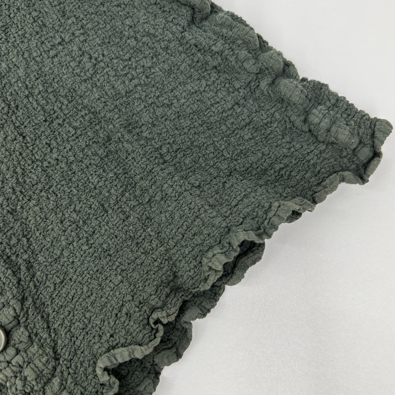 MeISSEYMIYAKE ミーイッセイミヤケ MI54FK408 khaki shrunk-finish two-pocket cardigan tops